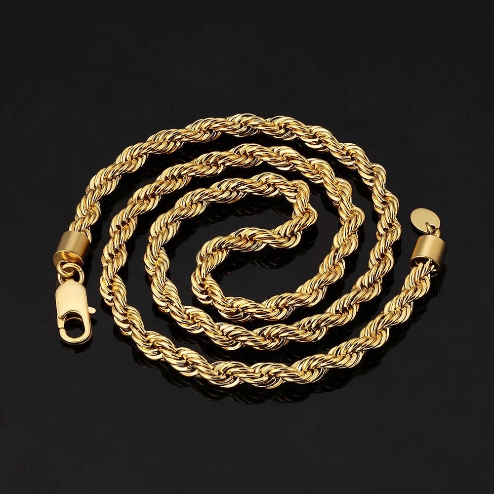 6mm Rope Chains Stainless Steel - Picture 4 of 6